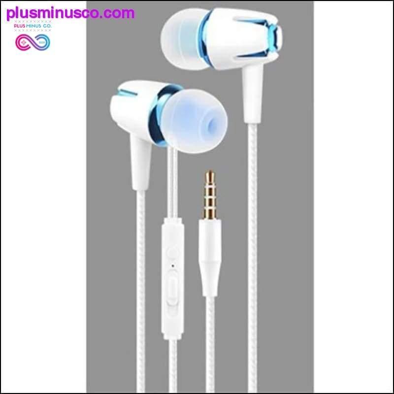 Luminous Headset 3.5mm Plug Wired Glowing Earphone with Mic - plusminusco.com