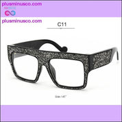 Жаночыя сонечныя акуляры Luxury Crystal Oversize - 100% UV400 - plusminusco.com