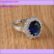 Luksuzni zaručnički prsten sa srebrnim kristalima - plusminusco.com