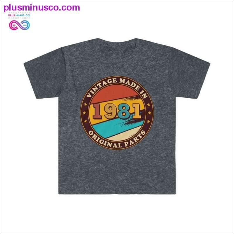 Made in 1981 Vintage Birthday designed T-Shirt - plusminusco.com