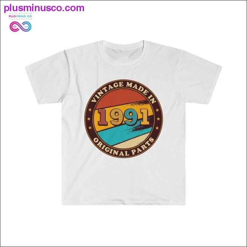 Made in 1991 Vintage Birthday designed T-Shirt - plusminusco.com