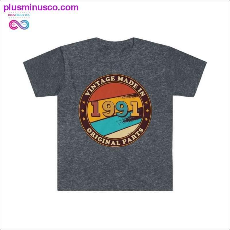 Made in 1991 Vintage Birthday designed T-Shirt - plusminusco.com