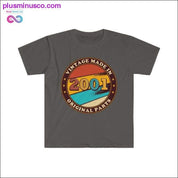 Valmistettu vuonna 2001 Vintage Birthday -suunniteltu T-paita - plusminusco.com