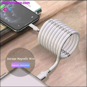Magic Rope magnetinis duomenų kabelis, skirtas Android IOS Type C Micro - plusminusco.com