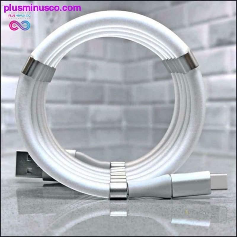 Магнітны кабель для перадачы дадзеных Magic Rope для Android IOS Type C Micro - plusminusco.com