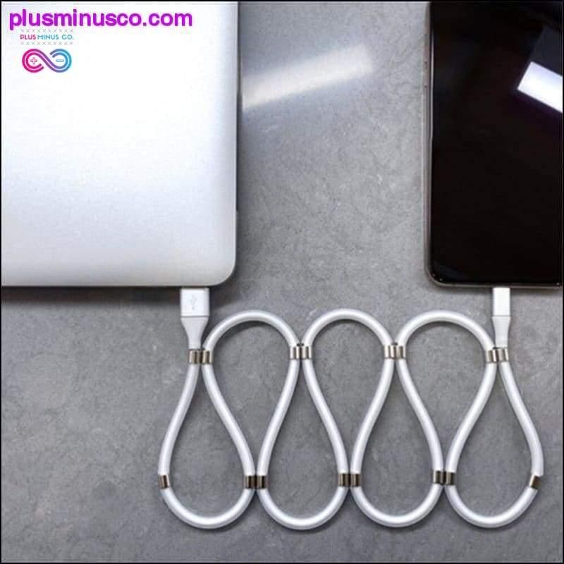 Magic Rope Magnetic Data Cable for Android IOS Type C Micro - plusminusco.com