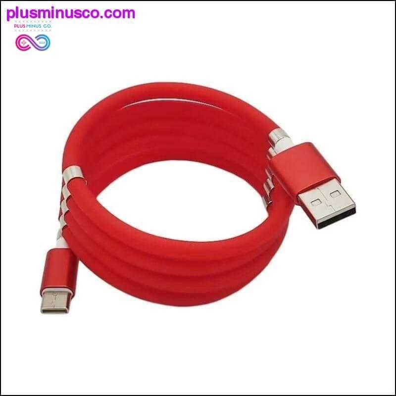 Магнитный кабель для передачи данных Magic Rope для Android IOS Type C Micro - plusminusco.com