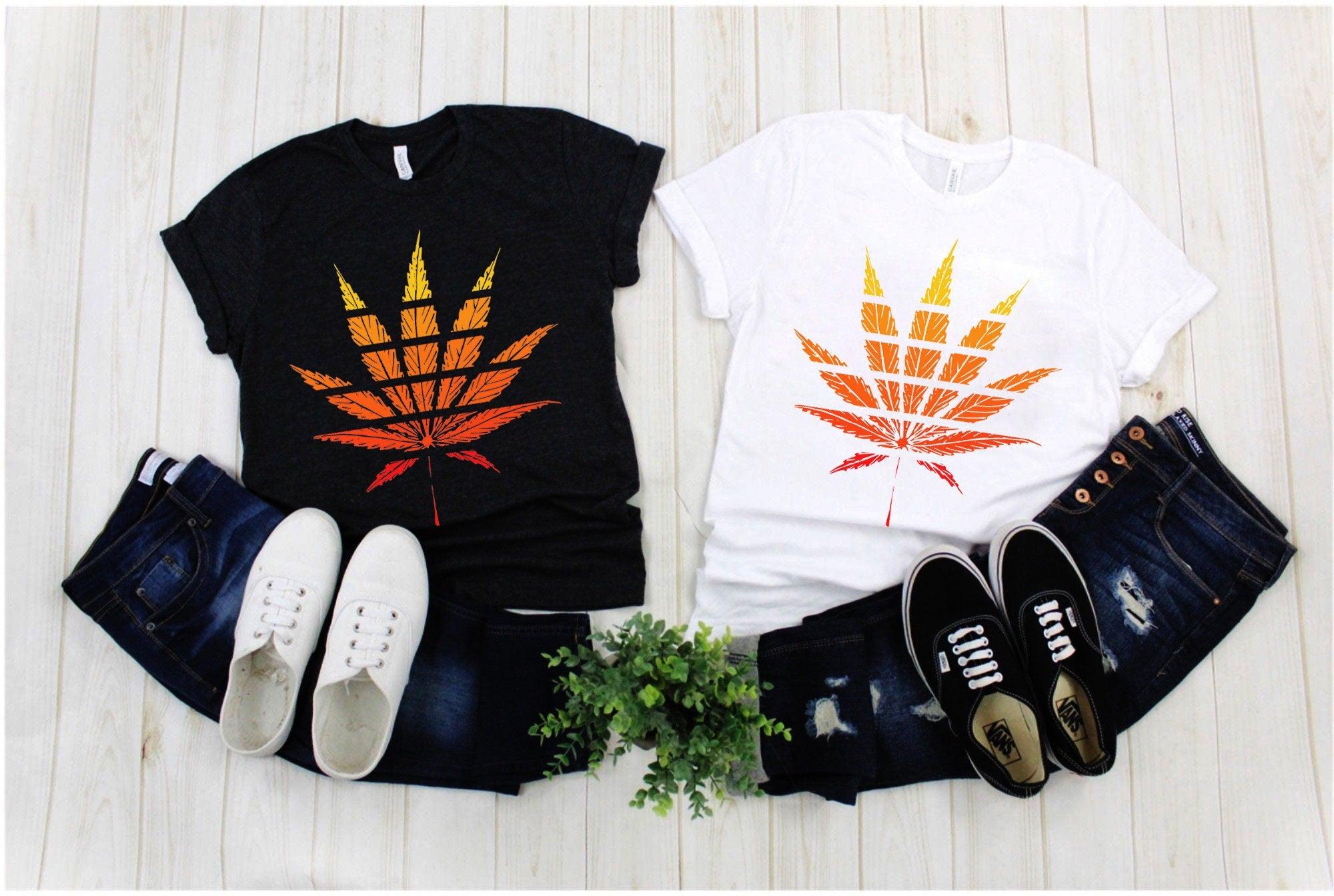 Marijuana Weed Leaf Shirt, Cannabis tshirt, Retro Stoner Shirt, Stoner Gifts, Weed Lover, Graphic Shirt, Stoner Apparel, Weed Gifts - plusminusco.com
