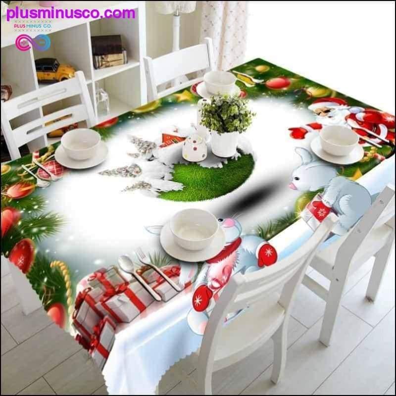 Meijuner Naujųjų metų Kalėdų staltiesė virtuvės valgomasis stalas - plusminusco.com
