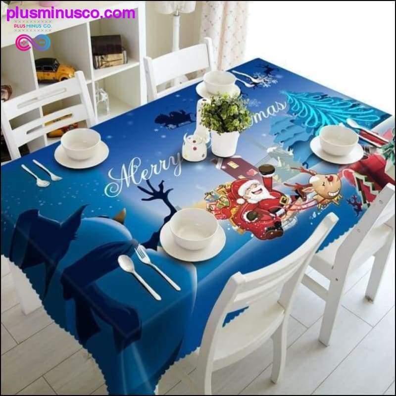 Meijuner New Year Christmas Tablecloth Kitchen Dining Table - plusminusco.com