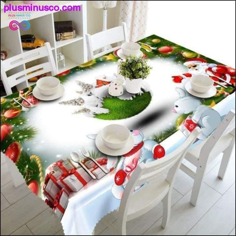 Meijuner Toalha de mesa de Natal de ano novo Mesa de jantar de cozinha - plusminusco.com