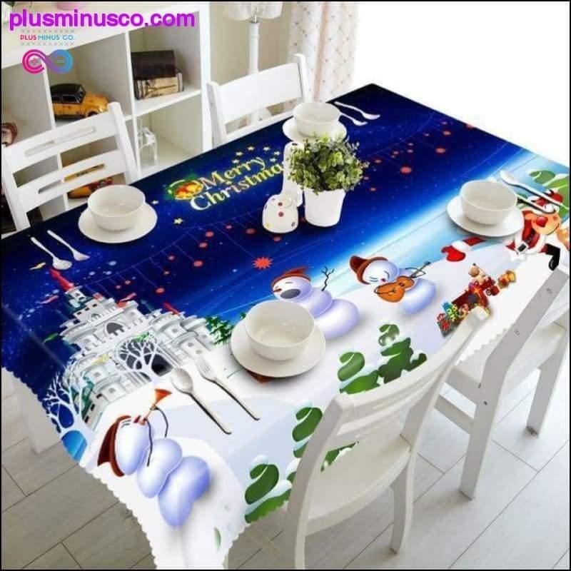 Meijuner Naujųjų metų Kalėdų staltiesė virtuvės valgomasis stalas - plusminusco.com