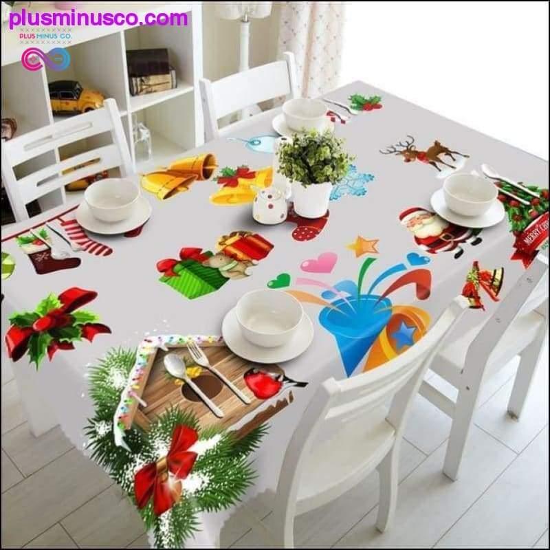 Meijuner السنة الجديدة عيد الميلاد مفرش طاولة المطبخ طاولة الطعام - plusminusco.com