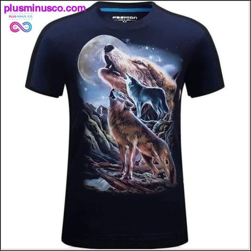 Mænd dyr T-shirt orangutang/gasabe/Ulv 3D Printet - plusminusco.com