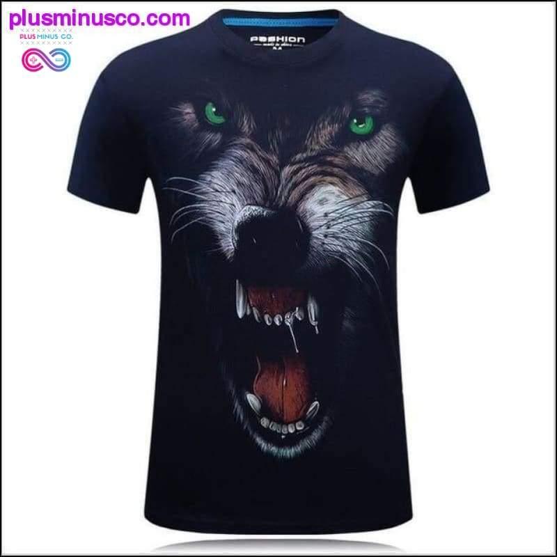 Pánské zvířecí tričko orangutan/plynová opice/vlk 3D tištěné - plusminusco.com
