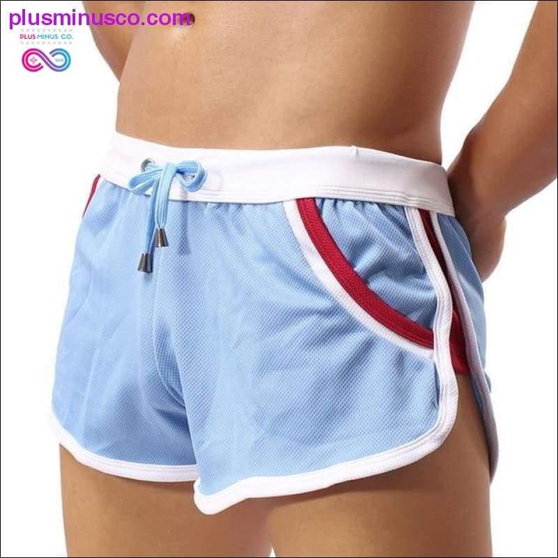 Pantalones cortos para correr para hombre, ropa deportiva para entrenamiento en gimnasio, ropa de ocio para el hogar - plusminusco.com