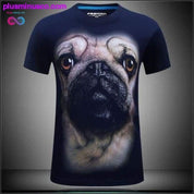 Dyre-T-skjorte for menn orangutang/gass-ape/Ulv 3D-trykt - plusminusco.com