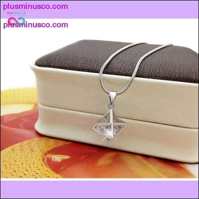 Merkaba Necklace Silver 3-D Merkabah Pendant Sacred Geometry - plusminusco.com