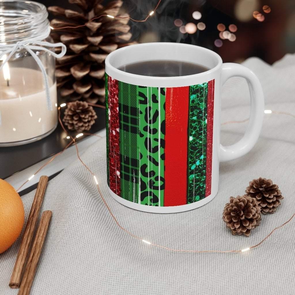 Tazza allegra e luminosa, tazza con albero di Natale, tazza di Natale, tazza di Natale, tazza per le vacanze, tazza regalo di Natale, tazza con motivi natalizi - plusminusco.com