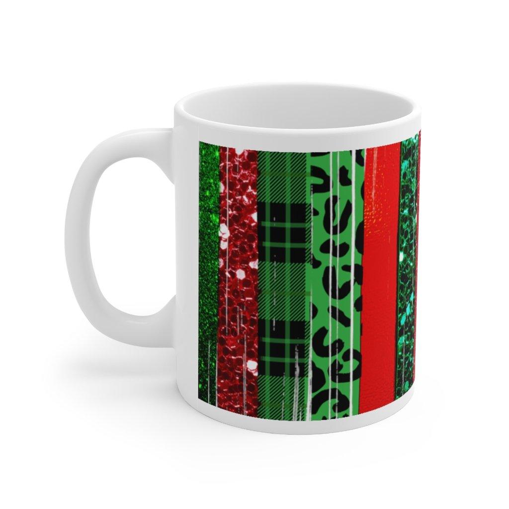 Taza feliz y brillante, taza de árbol de Navidad, taza de Navidad, taza de Navidad, taza de vacaciones, taza de regalo de Navidad, taza de patrones de Navidad - plusminusco.com
