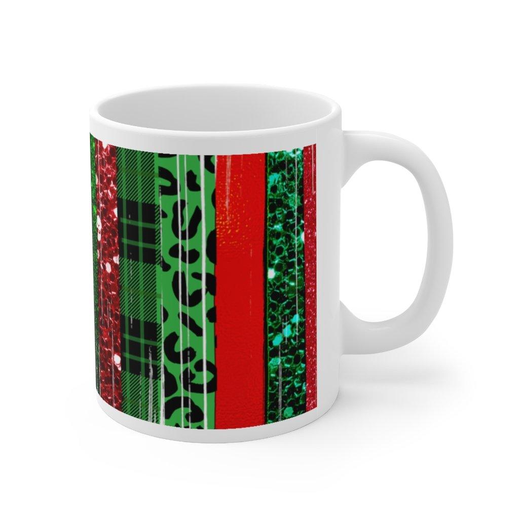 Merry and Bright Mug, Christmas Tree Mug, Christmas Mug, Christmas Mug, Holiday Mug, Christmas Mug Gift, Christmas Patterns Mug - plusminusco.com