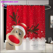 Mutlu Noeller Banyo Seti Kardan Adam Noel Baba Elk Desenli - plusminusco.com