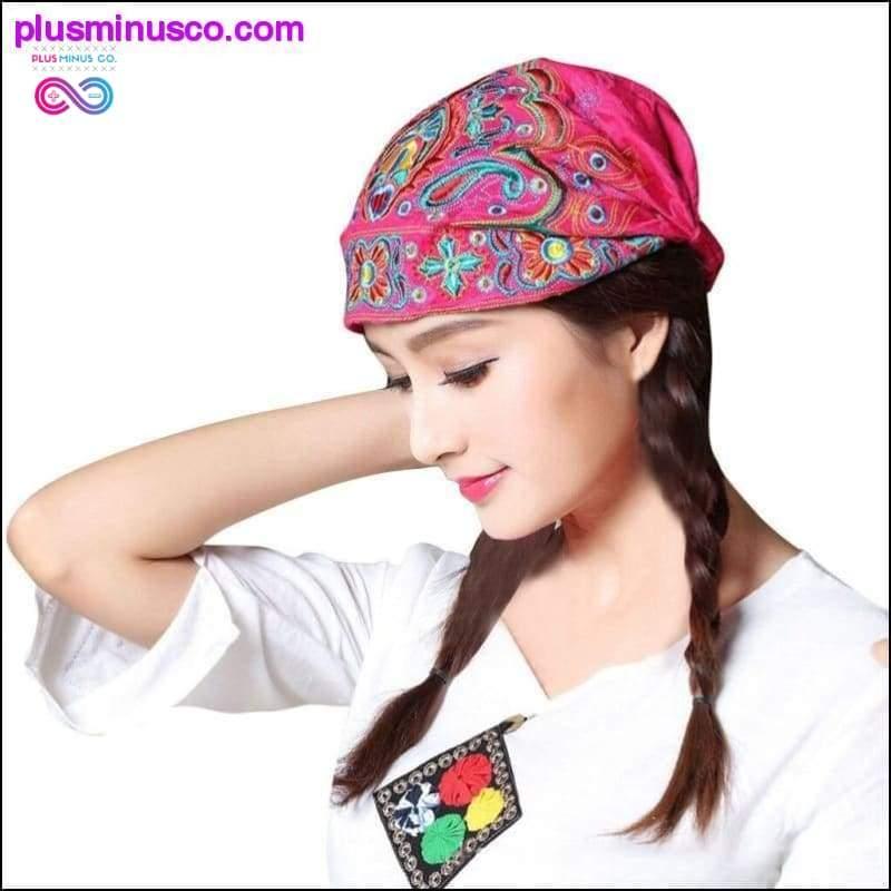 Mexican Style Ethnic Vintage Embroidery Flowers Bandannas - plusminusco.com