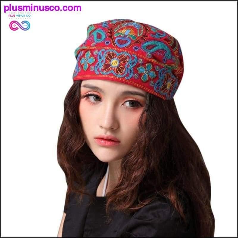 Mexican Style Ethnic Vintage Embroidery Flowers Bandannas - plusminusco.com