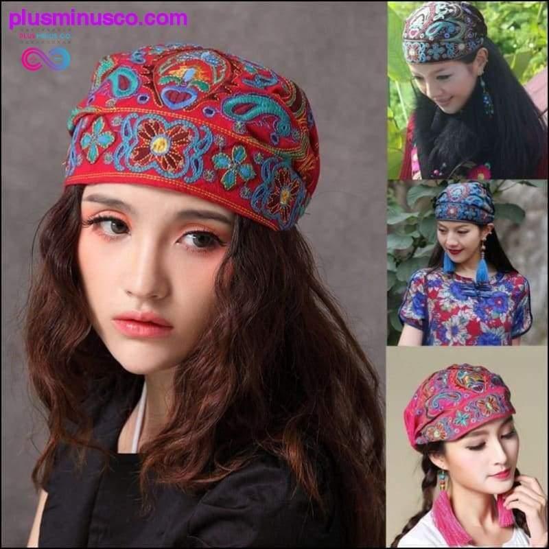 Mexican Style Ethnic Vintage Embroidery Flowers Bandannas - plusminusco.com