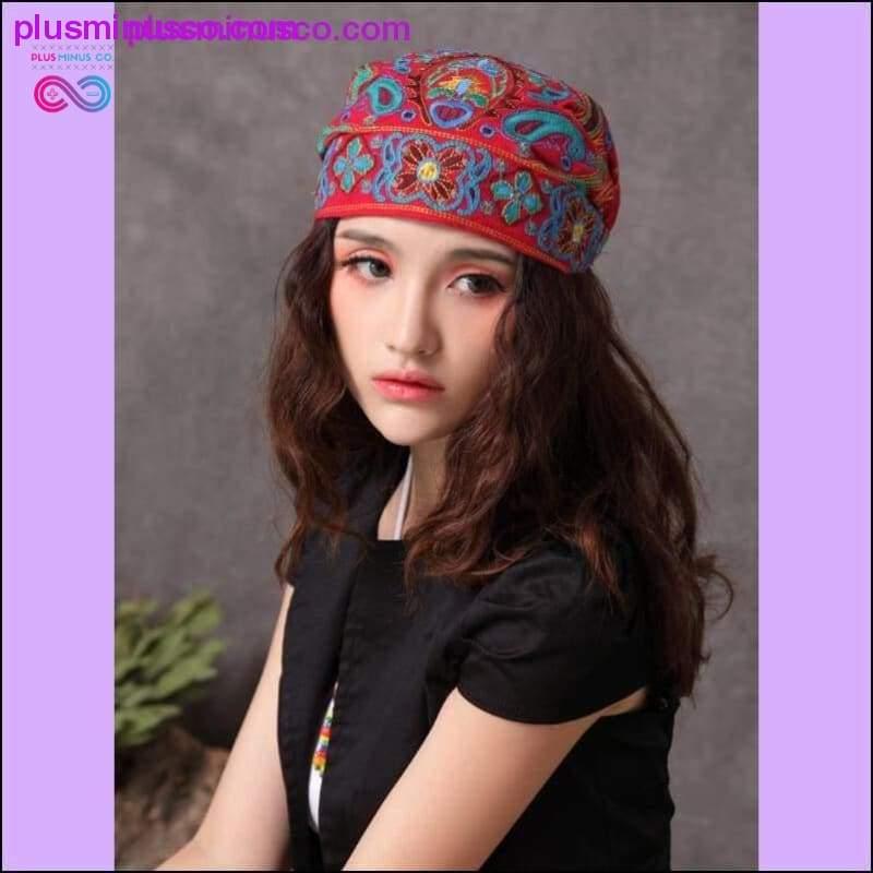 Mexican Style Ethnic Vintage Embroidery Flowers Bandannas - plusminusco.com