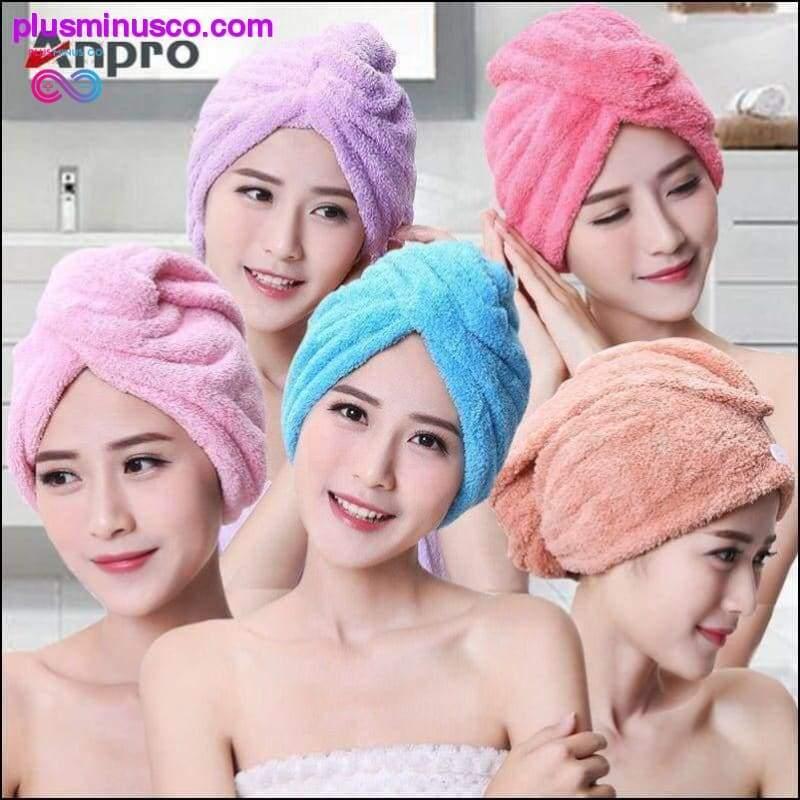 Microfiber Hair Towel with Quick Drying and Super Absorbent - plusminusco.com