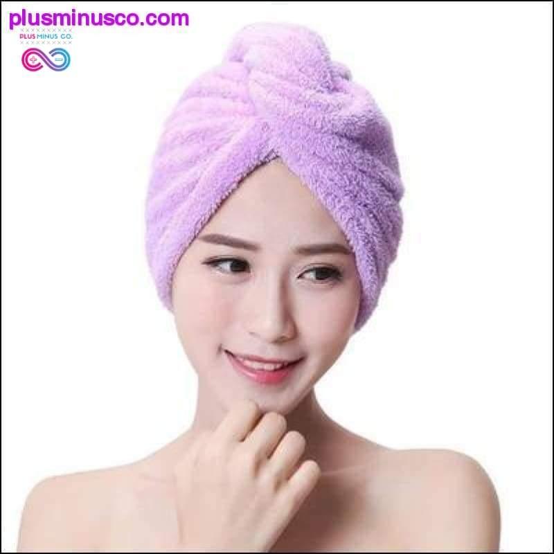 Microfiber Hair Towel with Quick Drying and Super Absorbent - plusminusco.com
