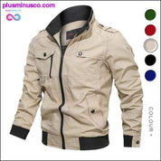 Military Jacket Men Spring Autumn Cotton Windbreaker Pilot - plusminusco.com