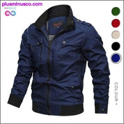 Military Jacket Men Spring Autumn Cotton Windbreaker Pilot - plusminusco.com