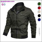 Military Jacket Men Spring Autumn Cotton Windbreaker Pilot - plusminusco.com