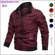 Military Jacket Men Spring Autumn Cotton Windbreaker Pilot - plusminusco.com