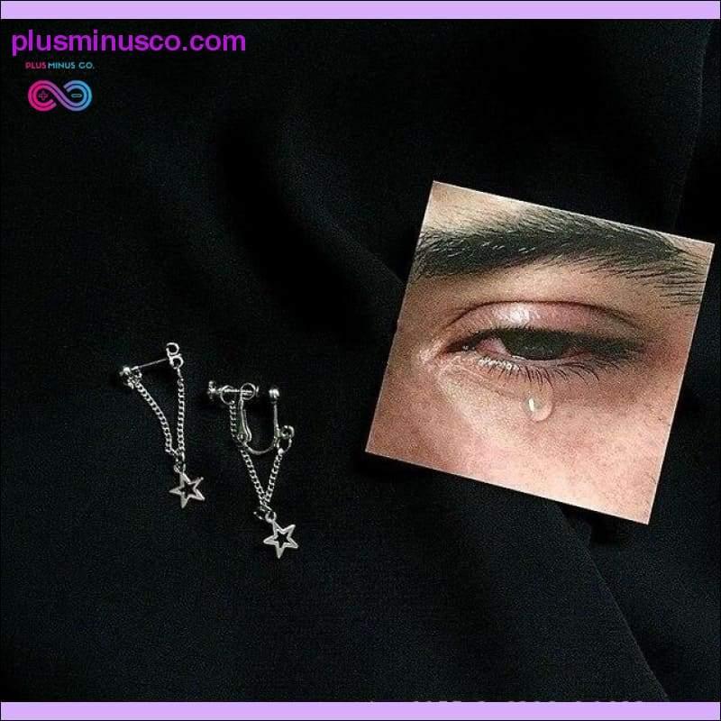 Minimalism Cool Heart Pendant Punk Drop Dangle Earring - plusminusco.com