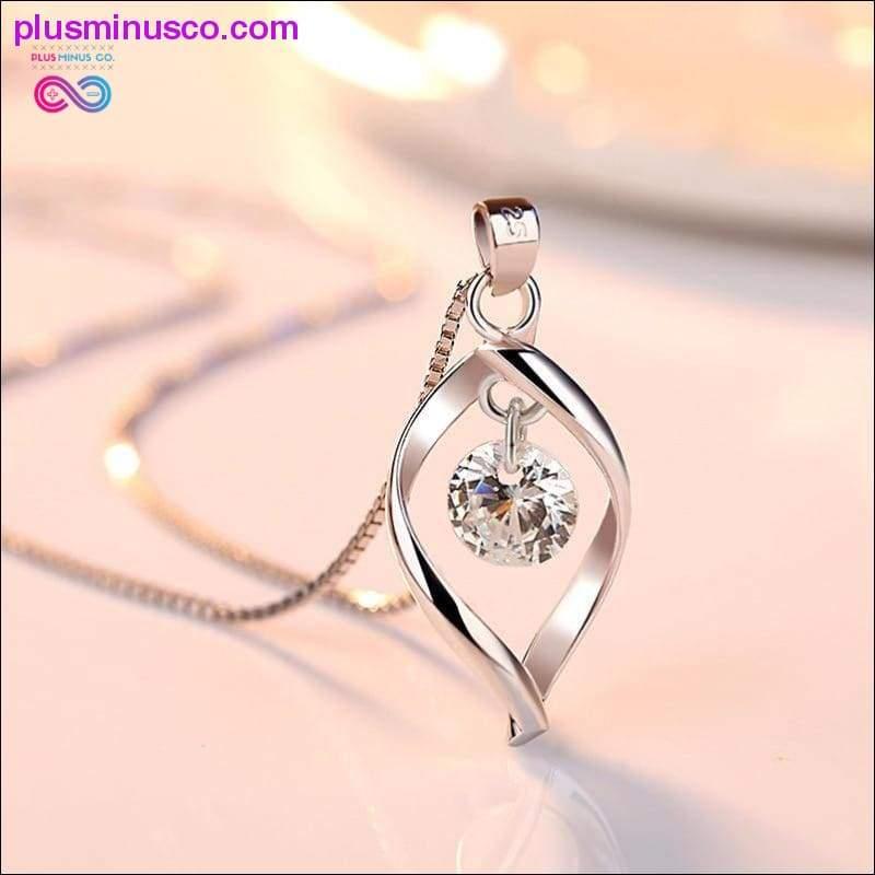Модные ожерелья и подвески с кристаллами в минималистском дизайне - plusminusco.com