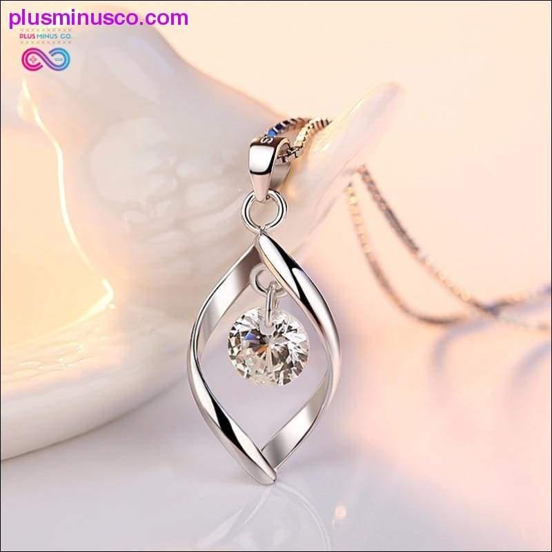 Minimalist Twist Design Crystal Necklaces & Pendants Fashion - plusminusco.com