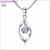 Minimalistično oblikovane kristalne ogrlice in obeski Moda - plusminusco.com