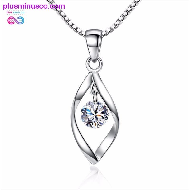 Minimalist Twist Design Crystal Necklaces & Pendants Fashion - plusminusco.com