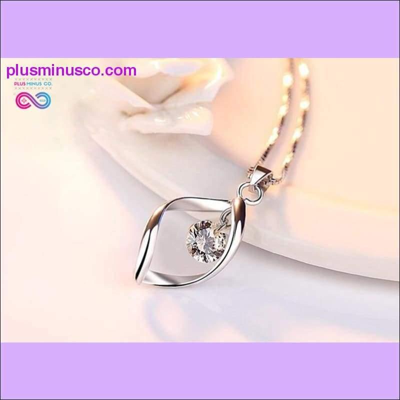 Collares y colgantes de cristal con diseño minimalista y retorcido Moda - plusminusco.com