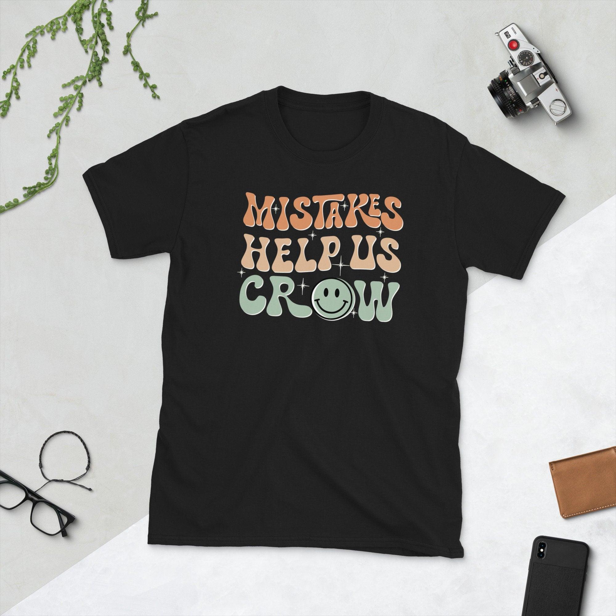 Mistakes Help Us Grow Retro Groovy Shirt, Back to School Shirt, Elementary School Teacher Shirt - plusminusco.com