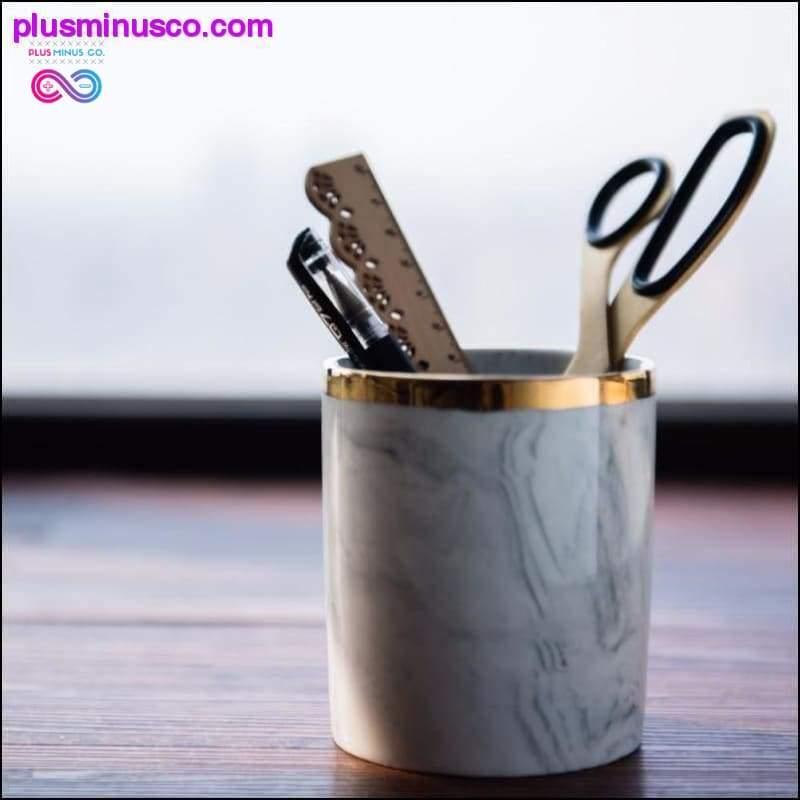Moderní minimalistický mramorovaný porcelánový keramický pohár - plusminusco.com