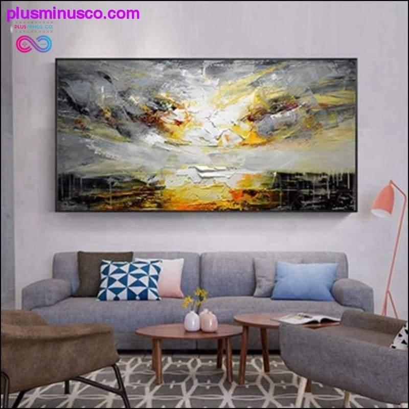 Modern Style Landscape Abstract Handmade Oil Painting Wall - plusminusco.com