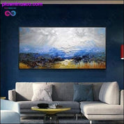 Moderna stila ainava abstrakta rokām darināta eļļas gleznu siena - plusminusco.com