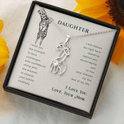 Mom Gift from Daughter, Mom Gift, Gift for Mom, Giraffe Necklace, Mother Daughter Gift Necklace, Mom Birthday Gift, Birthday Gift for Mom - plusminusco.com