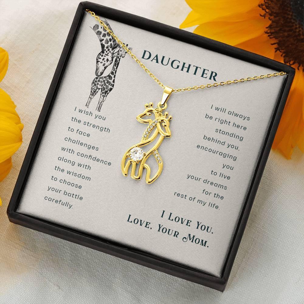 Mom Gift from Daughter, Mom Gift, Gift for Mom, Giraffe Necklace, Mother Daughter Gift Necklace, Mom Birthday Gift, Birthday Gift for Mom - plusminusco.com
