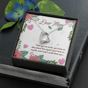 Mother's Day Necklace Gift, Heart with Crystal Pendant - plusminusco.com