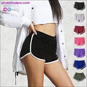 Multi-colors Patchwork Fitness Casual Straight Wild Shorts - plusminusco.com